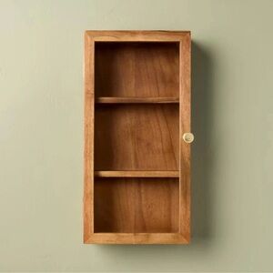 Hearth & Hand™ Magnolia Wooden Glass Door Wall Mounted Wood Display Box Shelf